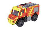 MAJORETTE MASINA METALICA DE POMPIERI MERCEDES UNIMOG U530 SCARA 1 LA 43