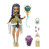 MONSTER HIGH ZIUA DE NASTERE DULCE SI INFRICOSATOARE PAPUSA CLEO DE NILE CU ACCESORII