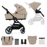 CARUCIOR KINDERKRAFT YOXI 2IN1, SAND BEIGE