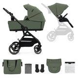 KINDERKRAFT MULTIFUNCTIONAL STROLLER YOXI 2IN1 MYSTIC GREEN
