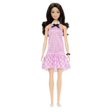 BARBIE FASHIONISTAS PAPUSA BARBIE BRUNETA CU ROCHIE ROZ