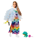 PAPUSA BARBIE EXTRA STYLE ROCHIE CURCUBEU
