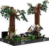LEGO STAR WARS DIORAMA DE URMARIRE CU SPEEDERUL PE ENDOR 75353