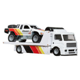 HOT WHEELS TRANSPORTATOR FLEET STREET CU MASINUTA TOYOTA OFF ROAD TRUCK SCARA 1:64