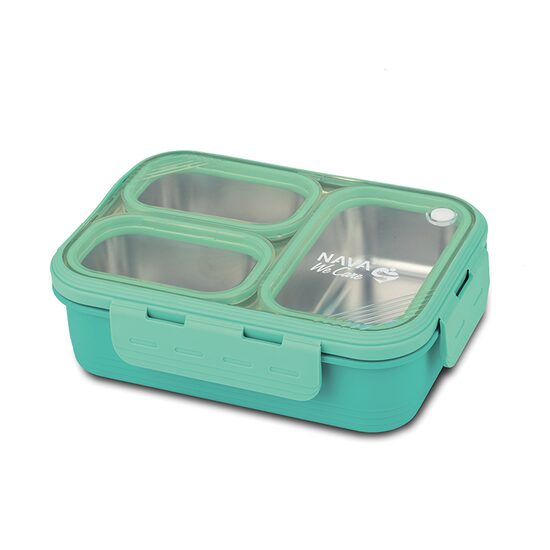 Recipient dreptunghiular pentru alimente Bento din oțel inoxidabil 