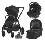 Sistem modular 3in1 Coccolle Aspen Jet Black + Scoica auto iSize Coccolle Knox Black