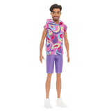 BARBIE PAPUSA BAIAT FASHIONISTAS BRUNET CU BARBA SI TRICOU CU GLUGA