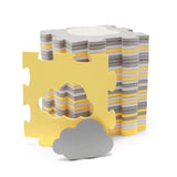 COVORAS DE JOACA KINDERKRAFT LUNO SHAPES, PUZZLE 3D, SPUMA, YELLOW