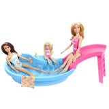 BARBIE SET PAPUSA BARBIE BLONDA SI PISCINA