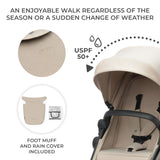 CARUCIOR KINDERKRAFT NEWLY, 4 IN 1, SAND BEIGE