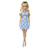 BARBIE FASHIONISTAS PAPUSA BARBIE BLONDA CU ROCHIE ALBASTRA CU FUNDITE