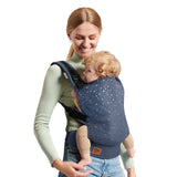 MARSUPIU ERGONOMIC KINDERKRAFT NINO, PANA LA 20 KG, CONFETTI DENIM