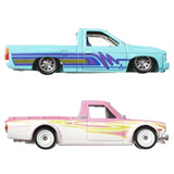 HOT WHEELS PREMIUM SET 2 MASINUTE METALICE DATSUN SUNNY TRUCK SI NISSAN HARDBODY SCARA 1:64