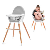 SCAUN DE MASA KINDERKRAFT FINI, 2 IN 1, GREY