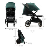 CARUCIOR SPORT, ULTRA COMPACT, KINDERKRAFT MITZY, 0-22 KG, JADE GREEN