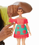PLAY DOH BARBIE SET PLASTELINA CREATII VESTIMENTARE CU FLORI SI FRANJURI COWBOY