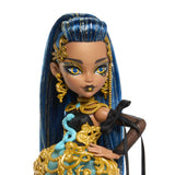 MONSTER HIGH ZIUA DE NASTERE DULCE SI INFRICOSATOARE PAPUSA CLEO DE NILE CU ACCESORII