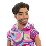 BARBIE PAPUSA BAIAT FASHIONISTAS BRUNET CU BARBA SI TRICOU CU GLUGA