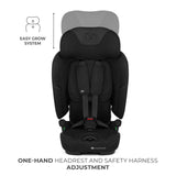 SCAUN AUTO KINDERKRAFT FIX2GO 76-150 CM, BLACK