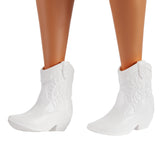 PAPUSA BARBIE FASHIONISTA CU PARUL MOV SI ROCHITA CU STELUTE