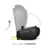 SCAUN AUTO KINDERKRAFT FIX2GO 76-150 CM, BLACK