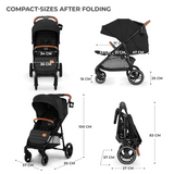 CARUCIOR SPORT KINDERKRAFT GRANDE PLUS, BLACK