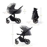 CARUCIOR 2 IN 1 KINDERKRAFT PRIME 2, SHADOW GREY
