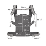 MARSUPIU ERGONOMIC KINDERKRAFT NINO, PANA LA 20 KG, CONFETTI GREY