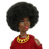 PAPUSA BARBIE FASHIONISTA MULATRA CU PAR AFRO