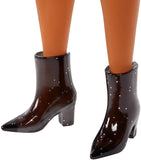 PAPUSA BARBIE FASHIONISTA CU ROCHIE TIP BLAZER ROZ IN CAROURI