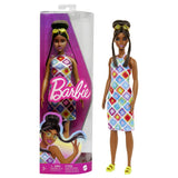 PAPUSA BARBIE FASHIONISTA SATENA CU OCHELARI DE SOARE GALBENI