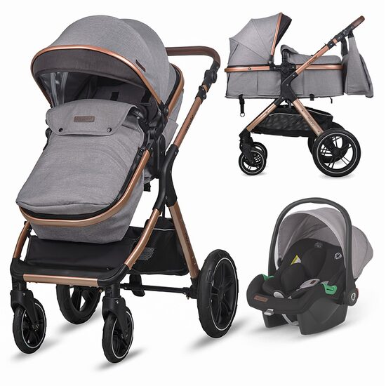 Carucior transformabil 3in1 Coccolle Melora Moonlit grey