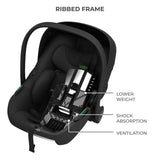 SCOICA AUTO KINDERKRAFT I-LITE 40-87 CM, BLACK