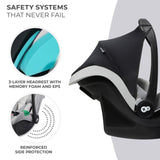 SCOICA AUTO KINDERKRAFT MINK PRO I-SIZE 40-75 CM + BAZA ZESTAW GREY