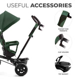 TRICICLETA COPII KINDERKRAFT AVEO, MYSTIC GREEN