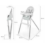 SCAUN DE MASA KINDERKRAFT DINNLY, GREY