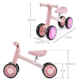 BICICLETA ECHILIBRU CUTIE FLASH, PINK