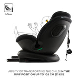 SCAUN AUTO KINDERKRAFT XPEDITION 3 I-SIZE 40-150 CM, BLACK