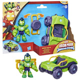 MARVEL IRON MAN SI PRIETENII SAI UIMITORI SET VEHICUL SI FIGURINA IRON HULK