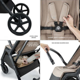 CARUCIOR SPORT KINDERKRAFT LOOM, 0-22 KG, LINEN BEIGE