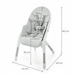SCAUN DE MASA KINDERKRAFT DINNLY, GREY