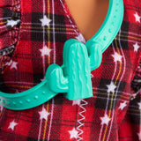 PAPUSA BARBIE FASHIONISTA CU PARUL MOV SI ROCHITA CU STELUTE