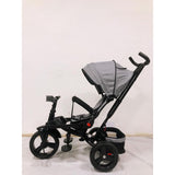 Tricicleta  plus 8 luni evolutiva, cu pozitie de somn, scaun rotativ si muzica distractiva, culoare GRI, BBD5099EVAG