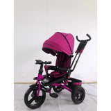 Tricicleta  plus 8 luni evolutiva, cu pozitie de somn, scaun rotativ si muzica distractiva, culoare MOV, BBD5099EVAM