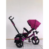 Tricicleta  plus 8 luni evolutiva, cu pozitie de somn, scaun rotativ si muzica distractiva, culoare MOV, BBD5099EVAM