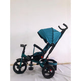 Tricicleta  plus 8 luni evolutiva, cu pozitie de somn, scaun rotativ si muzica distractiva, culoare TURCOAZ, BBD5099EVAT