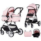 Carucior Chipolino Vista 3 in 1 pink marshmallow