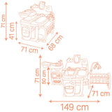 Centru de ingrijire pentru papusi Smoby Baby Nurse Large Doll`s Play Center cu 18 accesorii