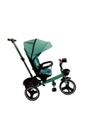 Tricicleta pentru copii, muzicala,cu pozitie de somn si scaunel reversibil, VERDE MENTA