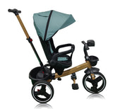 Tricicleta pentru copii, muzicala,cu pozitie de somn si scaunel reversibil, BLUE